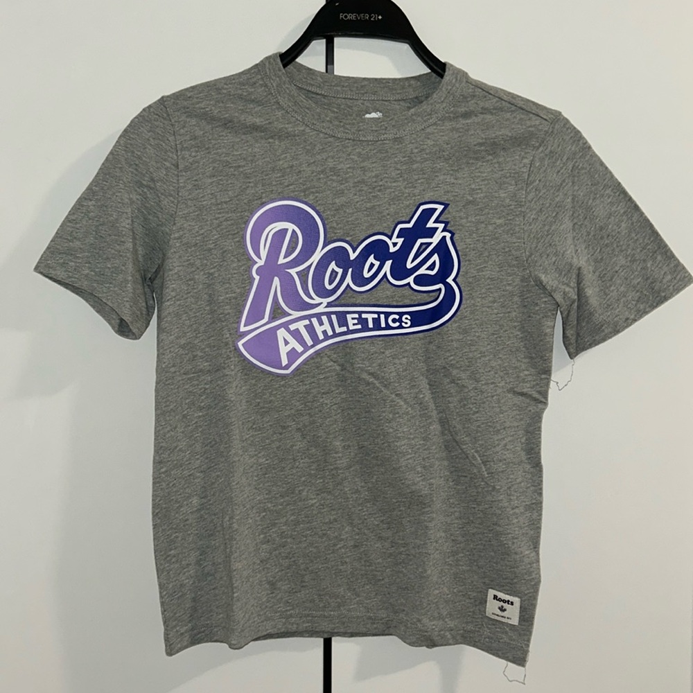 ROOTS KIDS Grey and Purple Athletics Too